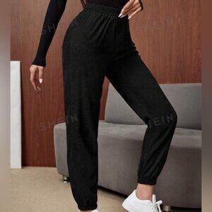 SHEIN black joggers, size large